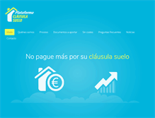 Tablet Screenshot of plataformaclausulasuelo.com
